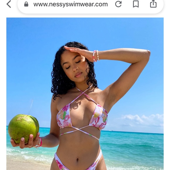 nessy swimwear Swim Nessy Swimwear Black Bikini Large Top Small